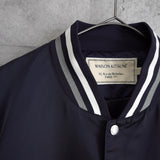 メゾン キツネ カレッジロゴ バックロゴ ワッペン スタジャン ネイビー/ホワイト - NEWSED