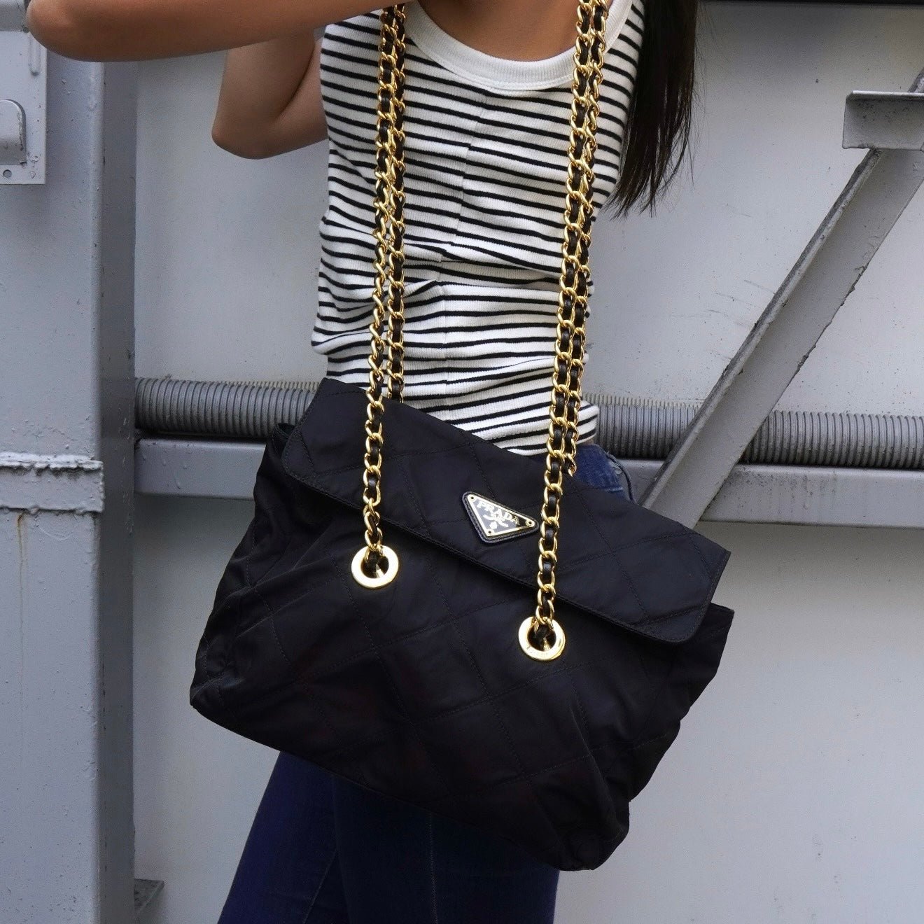 PRADA プラダ　ポコノ　テスート　ショルダーバッグ　24103013 PRADA プラダポコノテスートショルダーバッグ24103013