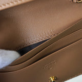 グッチ ズゥミ パイソン チェーン ミニウォレット 二つ折り財布 キャメル - NEWSED