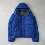 ポロ バイ ラルフローレン フーデッド ダウンジャケット フード取り外し可能 ブルー - NEWSED