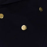 バーバリー ヴィンテージ ホースロゴ刻印入り 金ボタン テーラードジャケット ブレザー 紺ブレ ネイビー - NEWSED