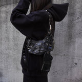 バレンシアガ ル カゴール レザー ワンショルダーバッグ ショルダーバッグ ブラック ミラー ポーチ付き - NEWSED