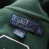 ポロ ラルフローレン ロゴ 刺繍 スウェット トラックジャケット グリーン - NEWSED