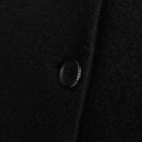 フレッドペリー ロゴ刺繍 起毛 ロングコート コクーンコート チェスターコート ブラック - NEWSED