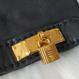 エルメス ケリー レザー 手袋 グローブ ブラック - NEWSED