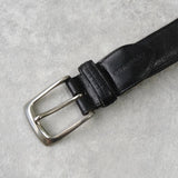 バーバリー シルバーバックル ベルト ブラック - NEWSED