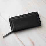 メゾン マルジェラ カレンダータグ 四つタグ レザー ラウンドジップ ロングウォレット 長財布 ブラック - NEWSED