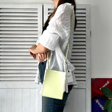 ジルサンダー タングル レザー ショルダーバッグ スモール パステルグリーン 未使用品 - NEWSED