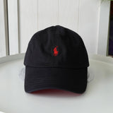 ポロ ラルフローレン ロゴ キャップ ブラック - NEWSED