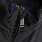 ポロ ラルフローレン フリース裏地 ブルゾン ロゴ刺繍 ハイネック ブラック - NEWSED