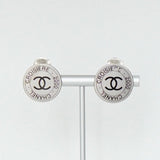 シャネル ココマーク ロゴ ラウンド イヤリング シルバー - NEWSED