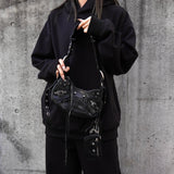 バレンシアガ ル カゴール レザー ワンショルダーバッグ ショルダーバッグ ブラック ミラー ポーチ付き - NEWSED