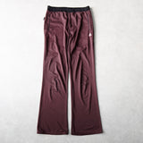 アディダス トラックパンツ ロゴ 刺繍 ボルドー - NEWSED