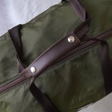 プラダ ポコノ テスート ナイロン ボストンバッグ トライアングルロゴ カーキ - NEWSED