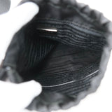 プラダ ポコノ テスート ナイロン 巾着バッグ ショルダーバッグ 三角プレート トライアングルロゴ ブラック - NEWSED