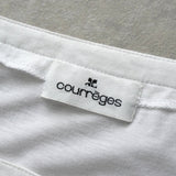 クレージュ スクエアネック フリル 七分丈 チュニック カットソー ホワイト - NEWSED