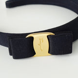 サルバトーレ フェラガモ ヴァラ リボン カチューシャ ブラック - NEWSED