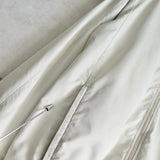 ラコステ バックロゴ ブルゾン ナイロンジャケット ロゴパッチ オフホワイト - NEWSED