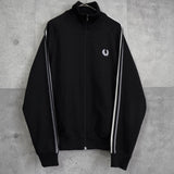 フレッドペリー ヴィンテージ バックビジューロゴ トラックジャケット ブラック - NEWSED