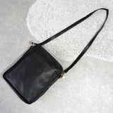 ロエベ アナグラム ショルダーバッグ レザー ブラック - NEWSED