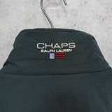 チャップス ラルフローレン ヴィンテージ ダウンジャケット 中綿ジャケット ブルゾン ロゴ 刺繍 カーキ/ネイビー - NEWSED