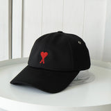 アミパリ アミ パリス ハートロゴ キャップ ブラック - NEWSED