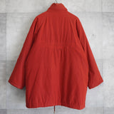 バーバリー ヴィンテージ 中綿ジャケット ミドルコート ホースロゴ 刺繍 イギリス製 レッド - NEWSED