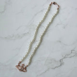 ヴィヴィアン ウエストウッド オーブ フェイクパール ラインストーン チョーカー ピンクゴールド - NEWSED