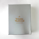 ヴィヴィアン・ウエストウッド オーブ 三つ折り財布 エナメル レザー ブラック 未使用品 - NEWSED