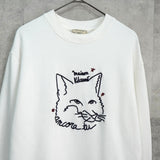 メゾンキツネ フォックスヘッド スウェット ホワイト - NEWSED