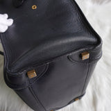 セリーヌ ラゲージ マイクロショッパー レザー ハンドバッグ ブラック - NEWSED