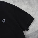 フレッドペリー ロゴ刺繍 半袖ポロシャツ ブラック × グリーン - NEWSED