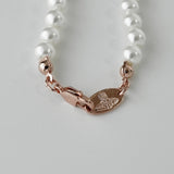 ヴィヴィアン ウエストウッド オーブ フェイクパール ラインストーン チョーカー ピンクゴールド - NEWSED