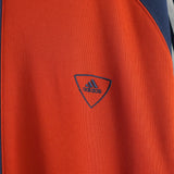 アディダス トラックジャケット ロゴ刺繍 レッド/ネイビー - NEWSED