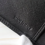 プラダ サフィアーノレザー トライアングルロゴ 三つ折り財布 ブラック 箱付き - NEWSED