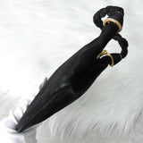 サルバトーレ フェラガモ スエード がま口 ハンドバッグ ブラック - NEWSED