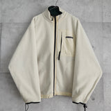 ポロ スポーツ ラルフ ローレン リバーシブル ナイロン/ボア フリース ブルゾン ダークグリーン/アイボリー - NEWSED