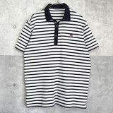 バーバリー ブラック レーベル ボーダー柄 ホースロゴ 刺繍 半袖ポロシャツ マルチカラー - NEWSED