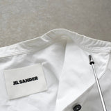 ジルサンダー マオカラー ショート丈 フレア袖 長袖シャツ ブラウス ホワイト レディース - NEWSED
