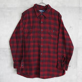 ポロ バイ ラルフローレン ネルシャツ 長袖シャツ チェック柄 レッド - NEWSED