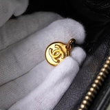 シャネル ロゴ キャビアスキン チェーン ショルダーバッグ ブラック - NEWSED