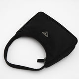 プラダ ポコノ テスート ナイロン ミニハンドバッグ アクセサリーポーチ ブラック - NEWSED