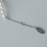 ヴィヴィアン ウエストウッド オーブ フェイクパール ピン ラインストーン ネックレス チョーカー シルバー - NEWSED