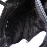 プラダ ポコノ テスート ナイロン ハンドバッグ トライアングルロゴ ブラック - NEWSED