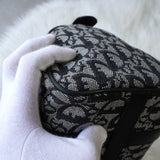 ディオール トロッター キャンバス ミニボストンバッグ ハンドバッグ グレー / ブラック - NEWSED