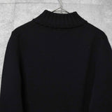 バーバリー ブルーレーベル ホースロゴ ドライバーズニット レディース ブラック - NEWSED