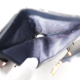 ディオール サドル オブリーク キャンパス / レザー 三つ折り財布 ネイビー - NEWSED