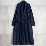 バーバリー ロング ガウンコート ストライプ柄 ネイビー - NEWSED