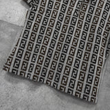 フェンディ ズッカ 総柄 パイル地 半袖ポロシャツ グレー タグ付き未使用品 - NEWSED