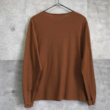 クリスチャン ディオール ヴィンテージ ヘンリーネック 長袖トップス 長袖カットソー キャメル - NEWSED